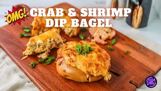 Baltimore Style Crab & Shrimp Dip Bagel! My take on the Viral Classic