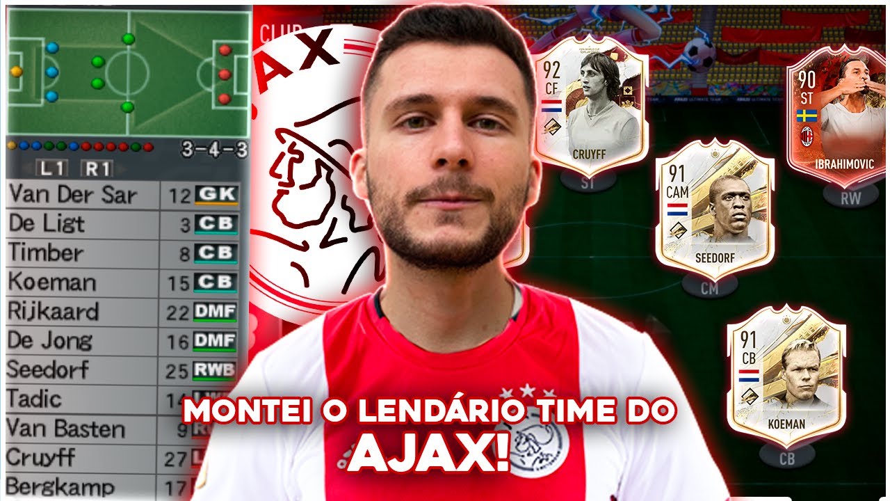 MONTEI O LENDÁRIO TIME DO AJAX NO FIFA E ME SURPREENDI DEMAIS!! ARREBENTEI NA WL! ULTIMATE TEAM
