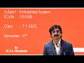 Embedded System (315338) | MSBTE Diploma TY E&TC | Introduction + Syllabus Explained | Vth Sem
