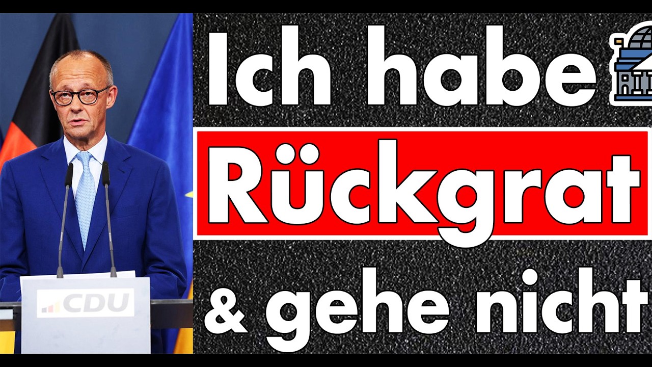 Merz macht weiter & beschwört er habe Rückgrat, Standhaftigkeit & Geduld - das wird schMERZhaft!
