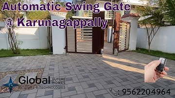 Automatic Swing Gate Motor installed at Karunagappally, Kollam| Remote Controlled| 📞9562204964