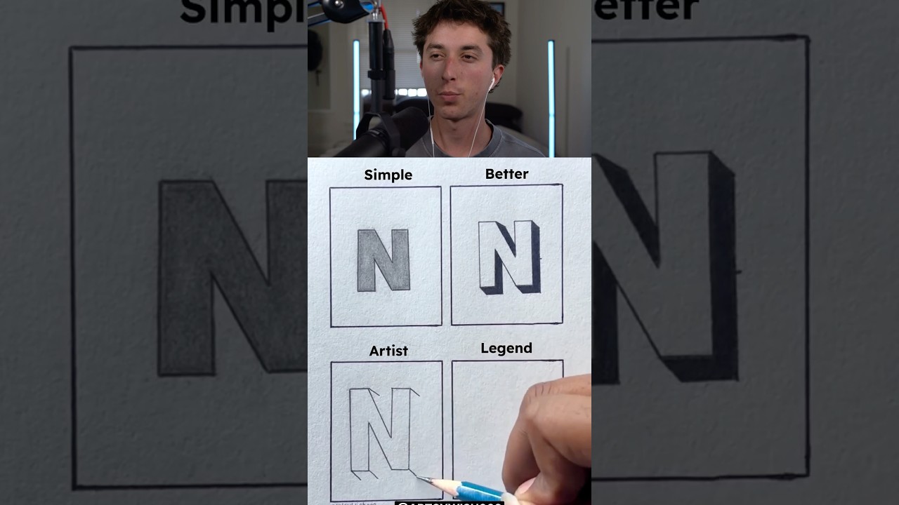 Letter N Drawing Challenge ✍️