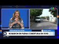 Un asalto en vivo mientras vecinos reclamaban seguridad en telefe noticias