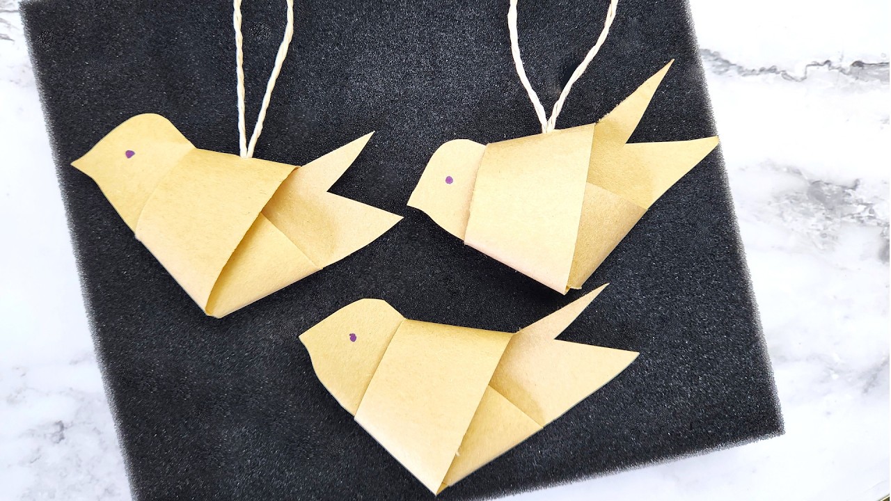 How to Make a Cute Paper Knot Bird | Simple Craft Idea - YouTube
