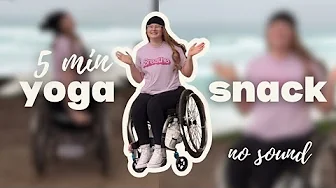 5 min Chair Yoga Snack (no sound)