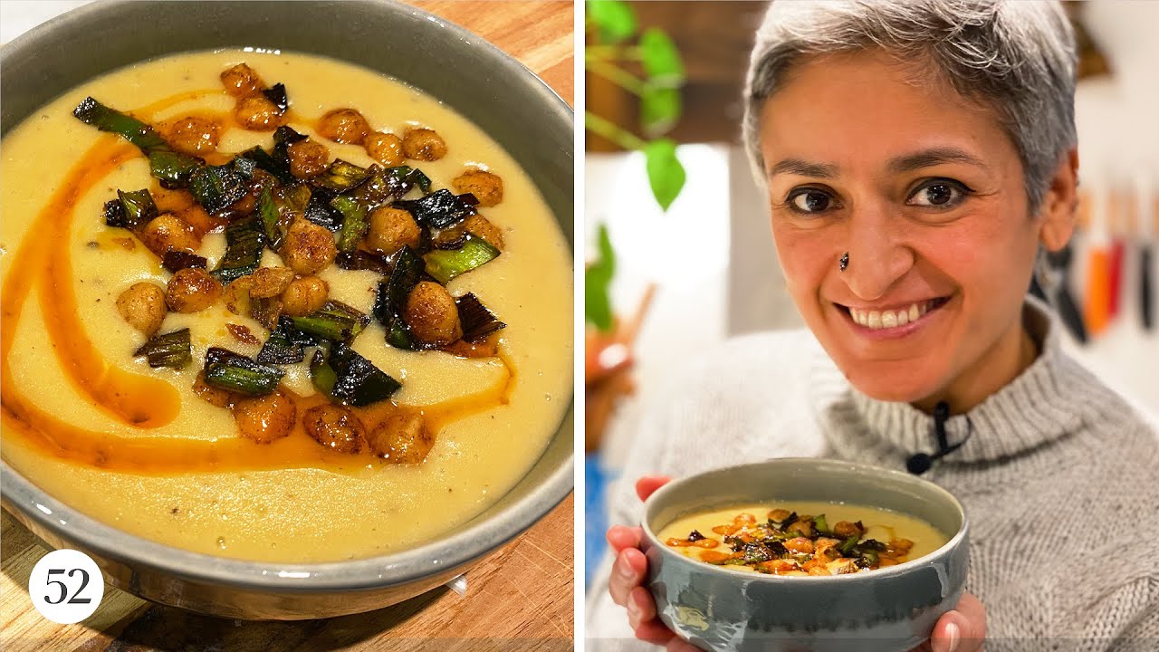 Chetna Makes Creamy Potato, Leek, & Chickpea Soup | In The Kitchen With | Food52