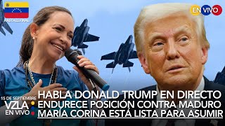 VIVO - Habla Trump hoy 15SEPT EN DIRECTO - María Corina Machado: vamos a desmantelar esto #Venezuela