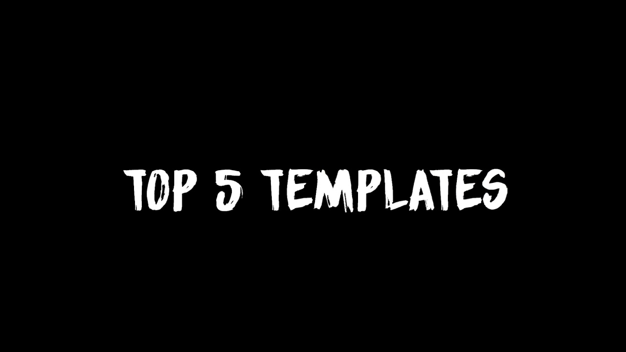 Top 5 Legendary Templates Avee (Pt.1)