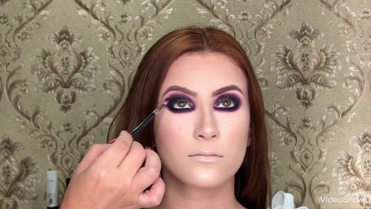 Makeup preto com glitter Tati Bueno - YouTube
