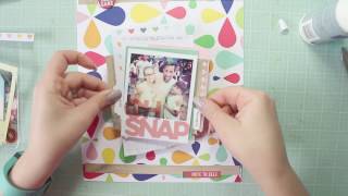 Scrapbook Process Video 8.5x11  ... OH SNAP ...  Layout number one