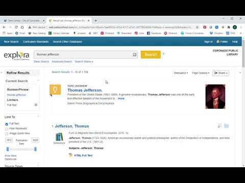 EBSCO Explora database tutorial