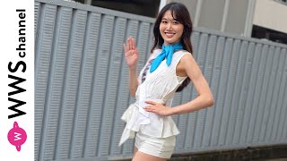 【ミスコン】大阪代表・能浦奈々さんが美脚あらわな白のミニ丈衣装で登場！2025 ミスユニバーシティ日本大会本番直前で思いを語る。