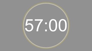 57 MINUTE - 4K - COUNTDOWN IN REVERSE - 3420 SECOND TIMER -