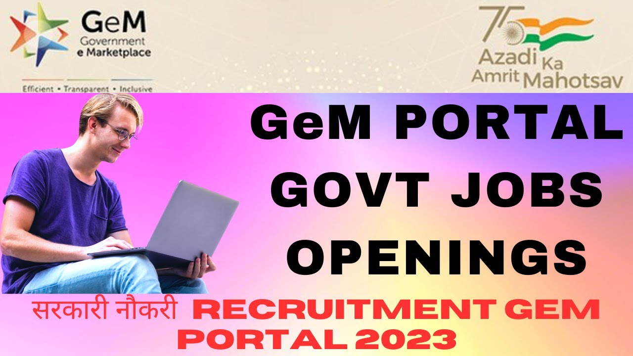 GeM Portal jobs YouTube