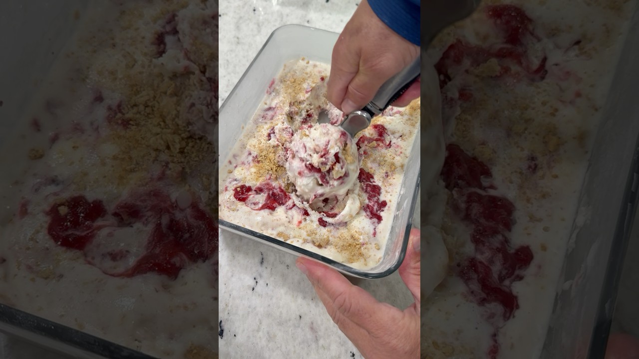 Strawberry Cheesecake Ice Cream recipe 