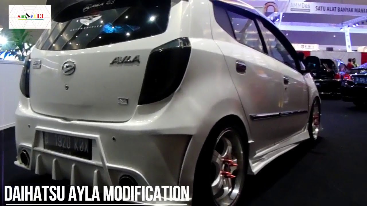 Modifikasi Daihatsu Ayla Putih Ceper Pintu Lambo Keren 2018 Youtube