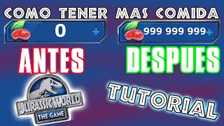 [TUTORIAL] COMO TENER MAS COMIDA EN JURASSIC WORLD THE GAME screenshot 4