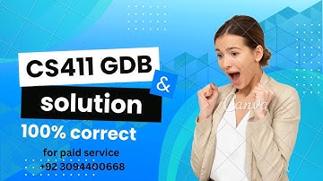 CS411 GDB Correct GDB solution 2025