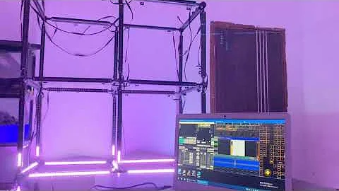 Aoshowled@ Ma Lighting GrandMA2 onPC connect Madrix5 Control 3D Rigid LED Pixel Bar WS2812B