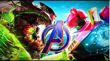 ROBOT VS MONSTER FORTNITE EVENT but with AVENGERS MUSIC