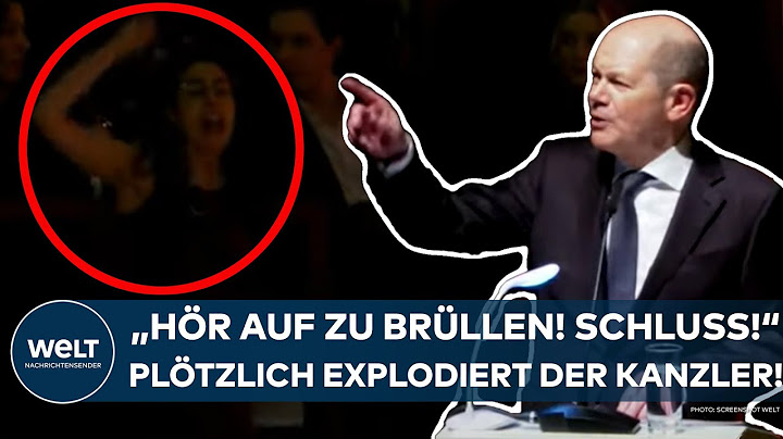 OLAF SCHOLZ: "Hör auf zu brüllen! Schluss!" Plötzlich explodiert der Kanzler bei Rede in Leipzig