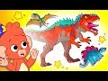 Learn Dinosaurs for Kids | Dinosaur Cartoon videos | T-Rex Giganotosaurus | Club Baboo