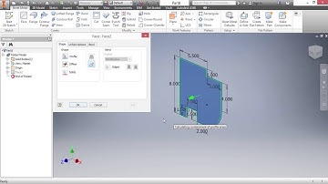 Vi deo cách thiết kế kim loại tấm Inventor 1 (sheet metal)