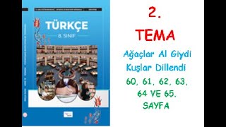 8. Sinif Türkçe Ders Ki̇tabi Hecce Yayinlari 2. Tema Ağaçlar Al Giydi Kuşlar Dillendi