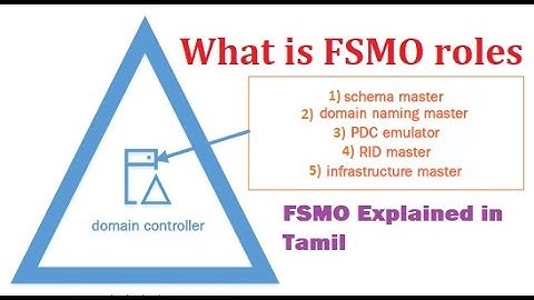 FSMO roles fully explained in Tamil | Schema Master, Domain naming, RID, PDC, Infrastructure Master