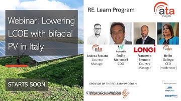 Webinar: Lowering LCOE with bifacial PV in Italy