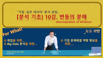 [분석 기초] 10강. 변동의 분해