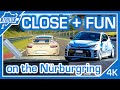 GR Yaris Action on NÜRBURGRING NORDSCHLEIFE - Fast Fun Lap with some close calls - BTG 4K GT3 991