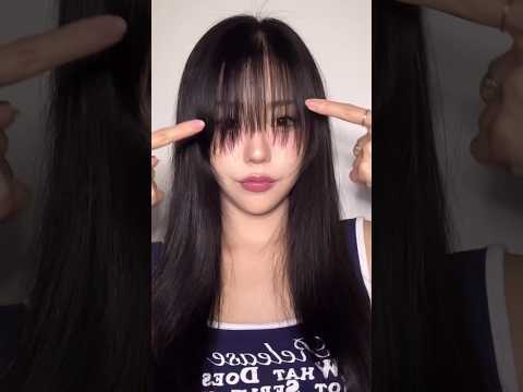 얼굴 더 커보이는 숱 많아진 앞머리 예쁘게 줄이는법 Shorts