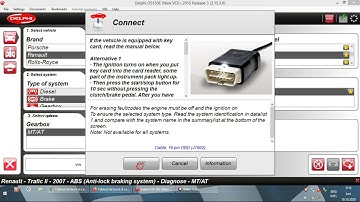 Delphi Ds150 - Renault Trafic 2 - Brake ABS - Component Activation Menu