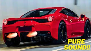 Ferrari 458 Speciale/Italia Exhaust & Acceleration Sound (Straight Pipes + Novice + Stock)
