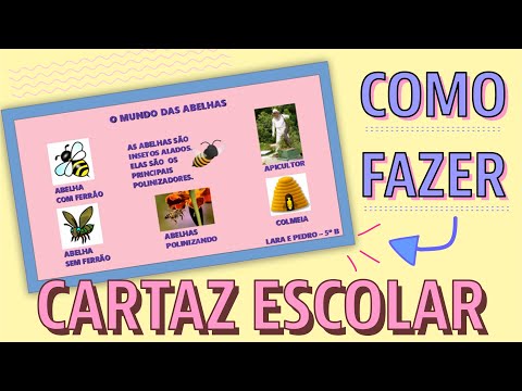 Vídeo: Como Fazer Um Pôster Infantil