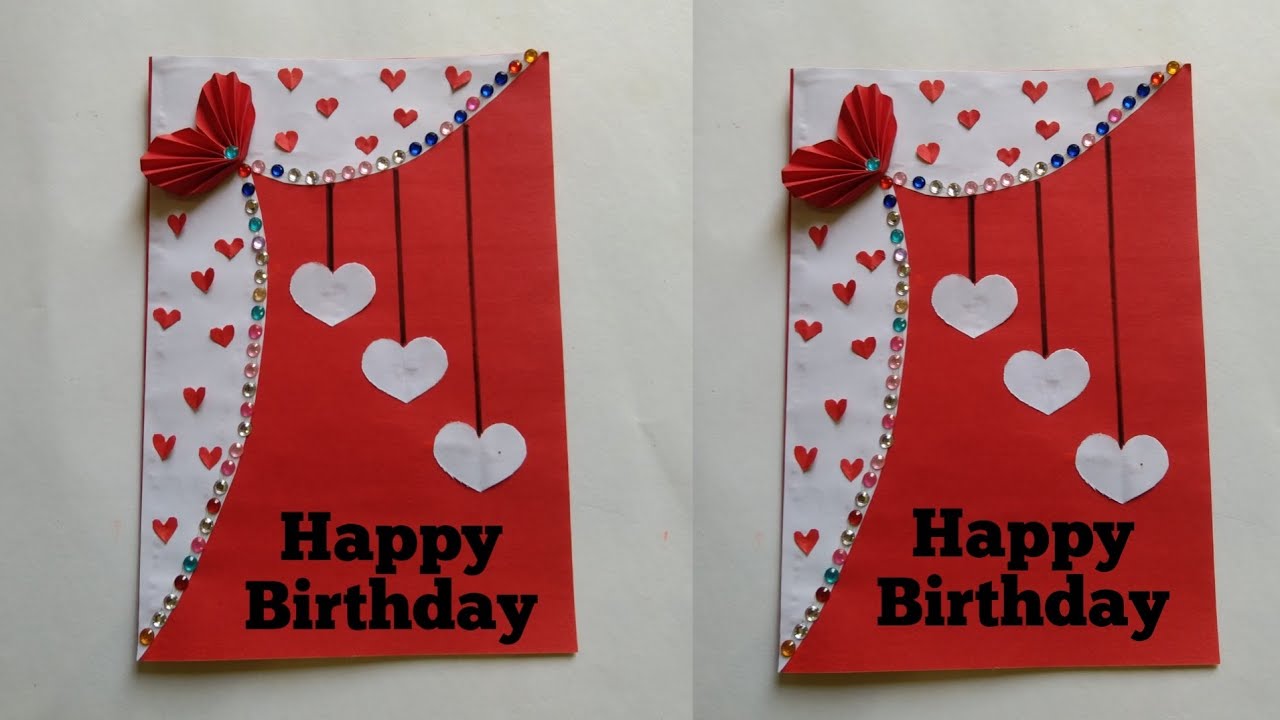 Birthday Card Making Ideas/Handmade Greeting Card Making Ideas/How To Make Birthday Card/Diy