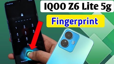 IQOO Z6 Lite 5G display fingerprint | how to set display fingerprint lock in iqoo z6 lite 5g mobile