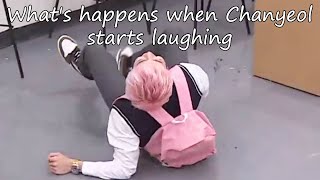 What's happens when Chanyeol starts laughing