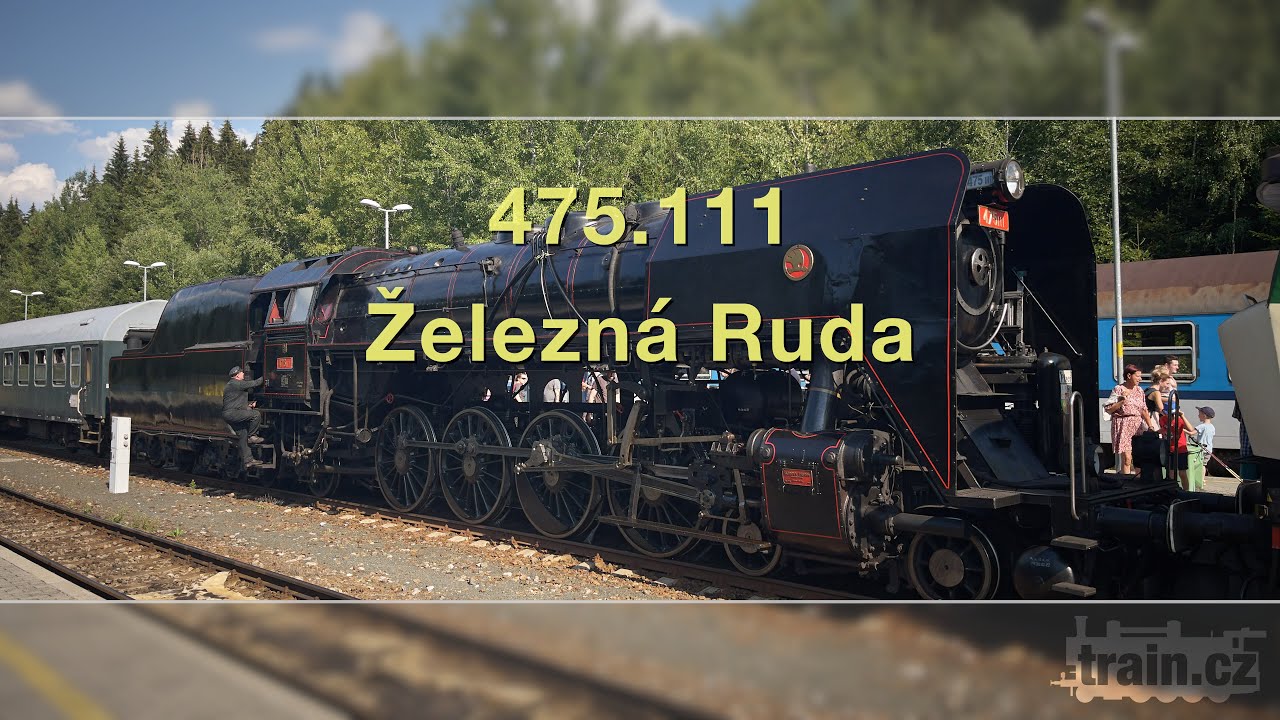 Parní lokomotiva 475.111 v Železné Rudě