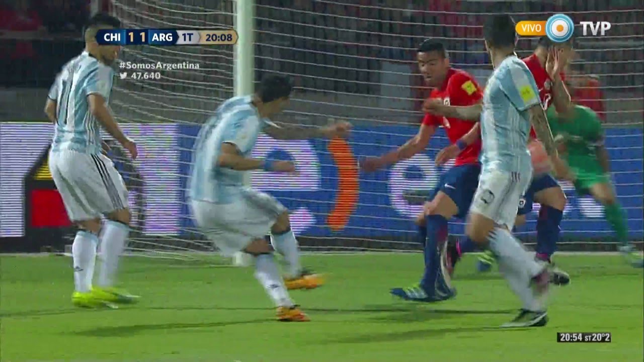 Gol de Di María - Chile vs. Argentina - Eliminatorias Rusia 2018