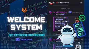 ADVANCED WELCOME SYSTEM | BDFD TUTORIAL | WELCOME SYSTEM| BotDesigner