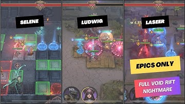 Epics Only! Full Laseer week - All Floors Void Rift Nightmare | [WoR (Watcher of Realms)] | 🦊