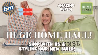 HUGE HOME HAUL & DUPES! Home Sense B&M Tk Maxx Home Bargains! Shop with us and style my home