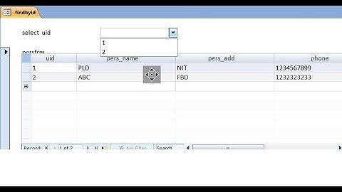ACCESS: filtering data in form using dropdown list