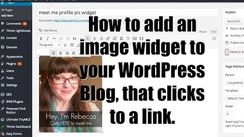 Add Images To Your WP Blog That Click To An External Link