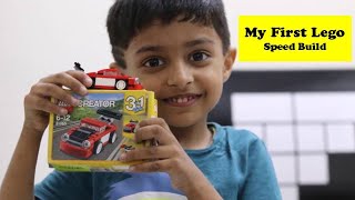 Lego Creator 3 in 1 - My First Lego Ft. Sparsh Hacks | Lego Car Build | Lego Cars | Lego Red Racer