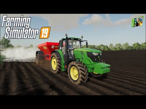 Видео: Farming Simulator 19 - Рассвет - 2 - Бросаем известь и культивируем со стажерами