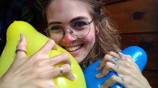 Squeaky Asmr Balloon Inflation With Looner Clown Girl Gravite56 Accidental Pop