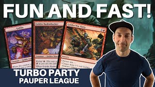 TURBOING OUT AGAIN! MTG Pauper has a bunch of ways to slam in quickly for huge damage with goblins!